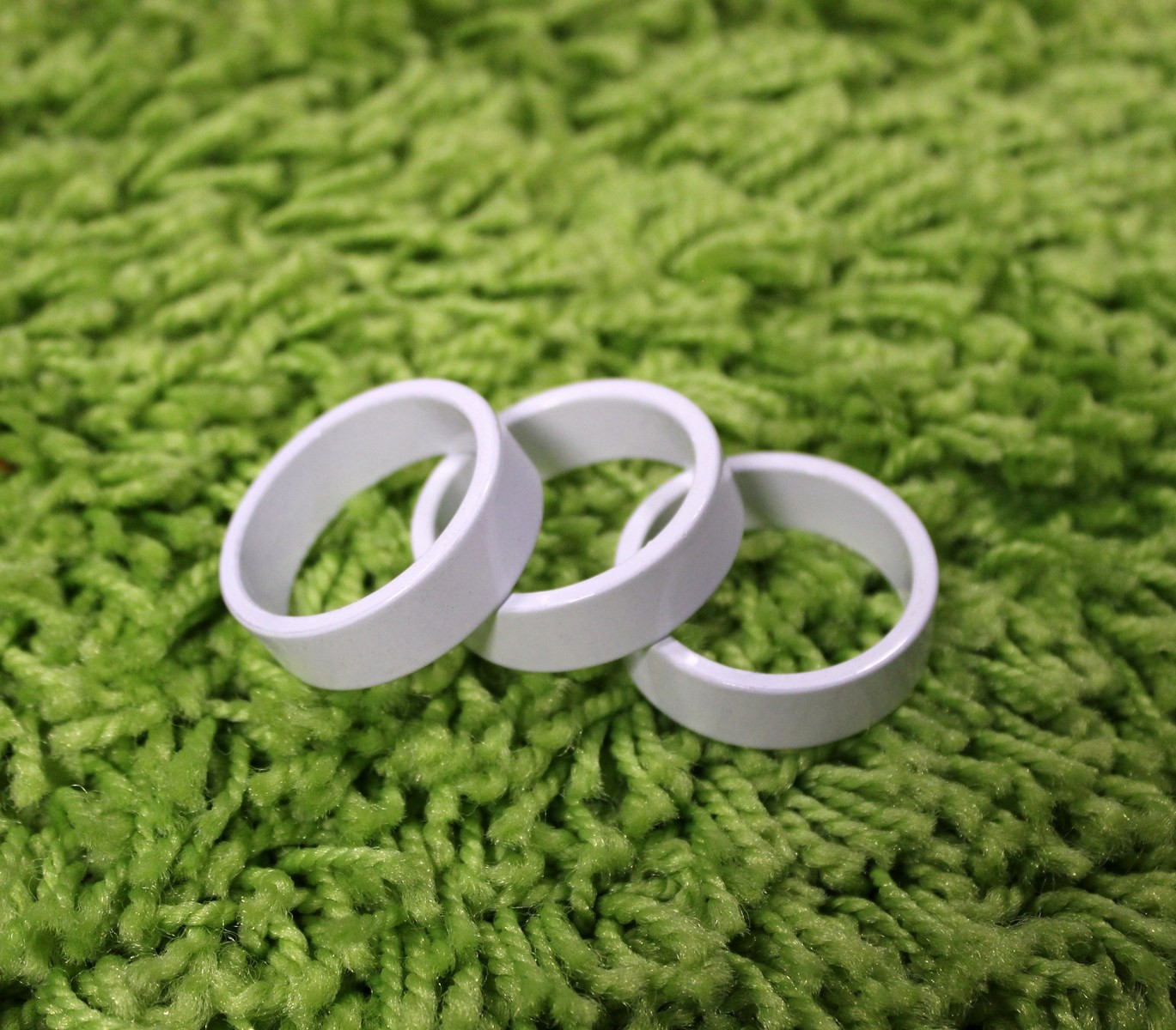 Alu Spacer 3er Set weiß